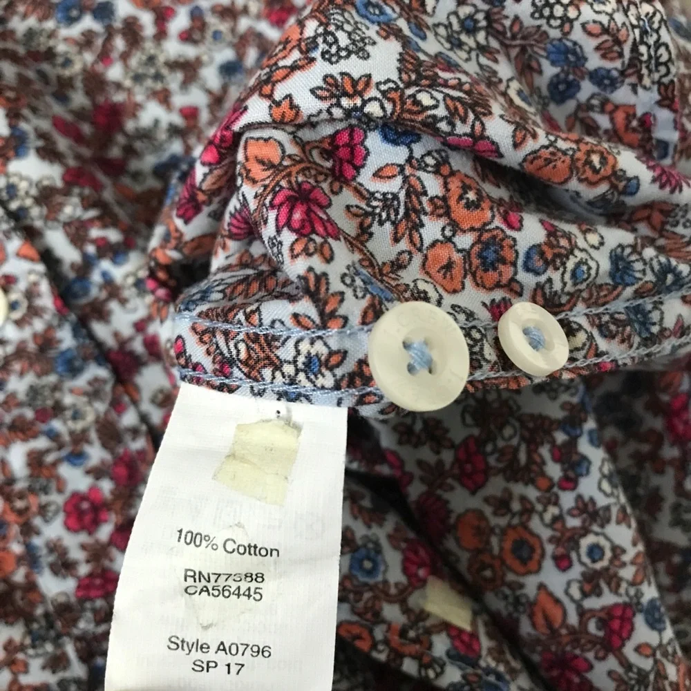 J CREW MENS SHIRT BUTTON DOWN LONG SLEEVE COLLARED LARGE